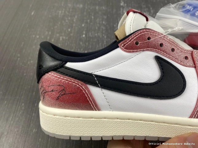 Official Maikesneakers 1 FN0432-017 TROPHY LOW 'RED BLACK' AIR OG ROOM JORDAN X 0812